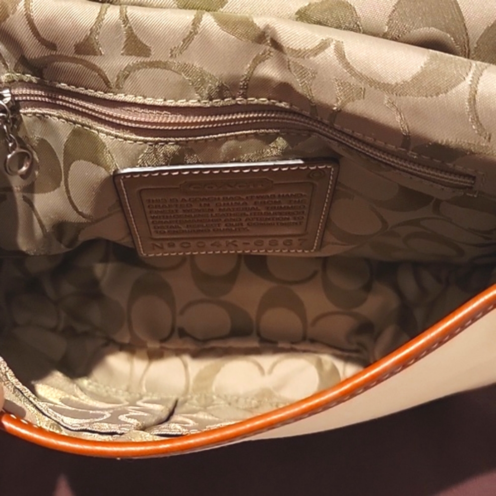 NWT Coach Rare Vintage Varsity Striped Denim Crossbody Bag 6867 - Picture 6 of 6